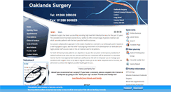 Desktop Screenshot of oaklandssurgery.net