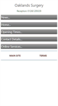 Mobile Screenshot of oaklandssurgery.net